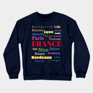 French Cities design Crewneck Sweatshirt